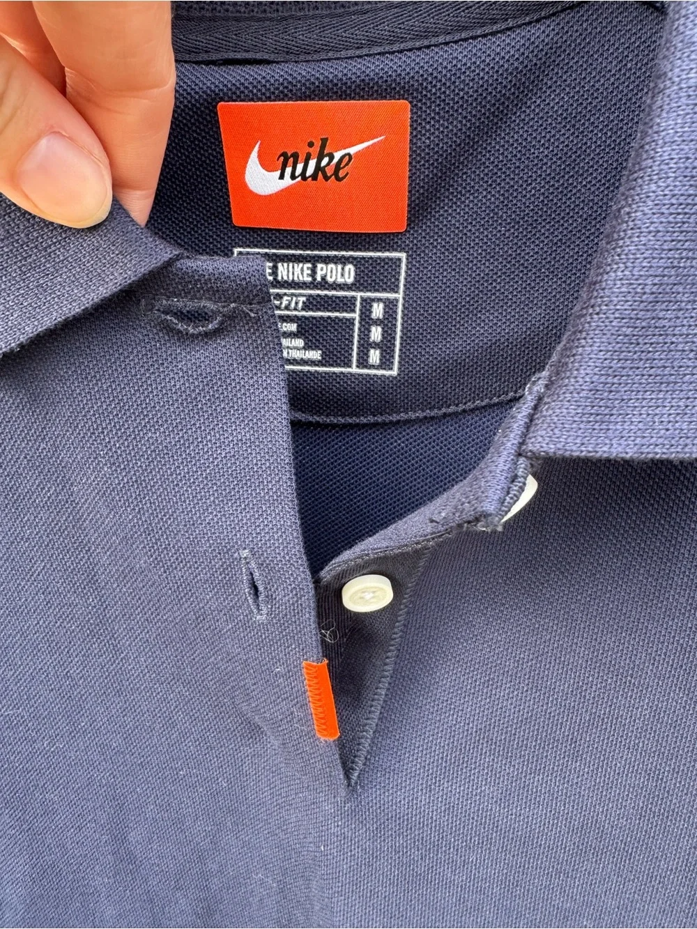 Nike Women's Dri-Fit Navy Polo Mini Dress Medium Tennis Preppy Athletic Golf